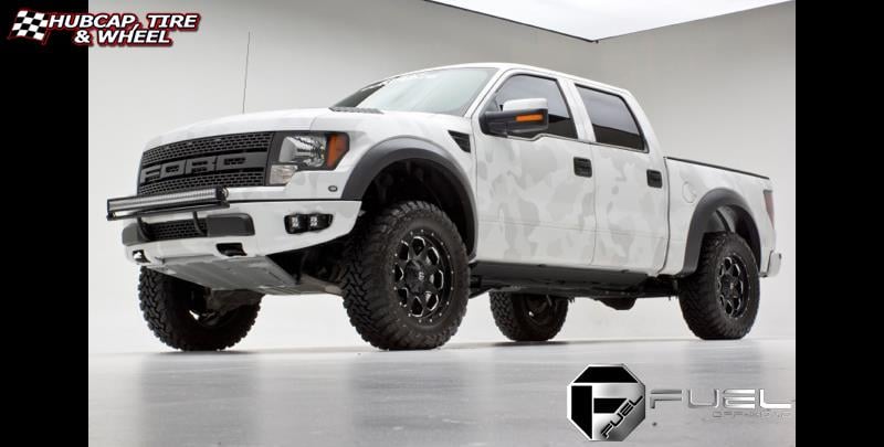 vehicle gallery/ford f 150 fuel boost d534 0X0  Matte Black & Milled wheels and rims